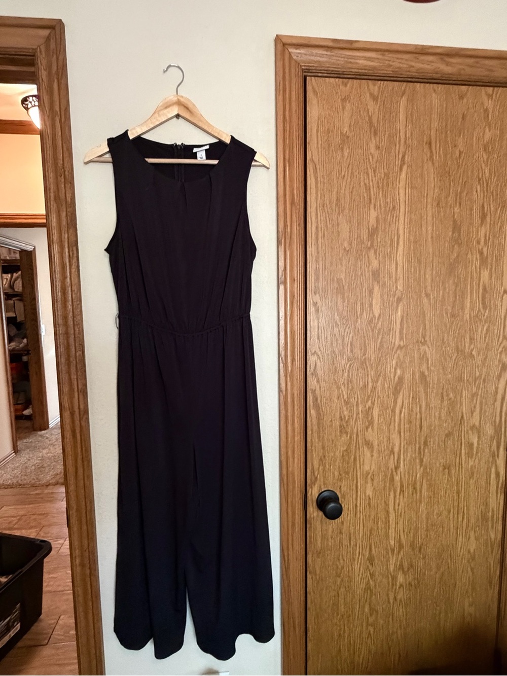 Ava & Viv Sleeveless Black Midi Jumpsuit
